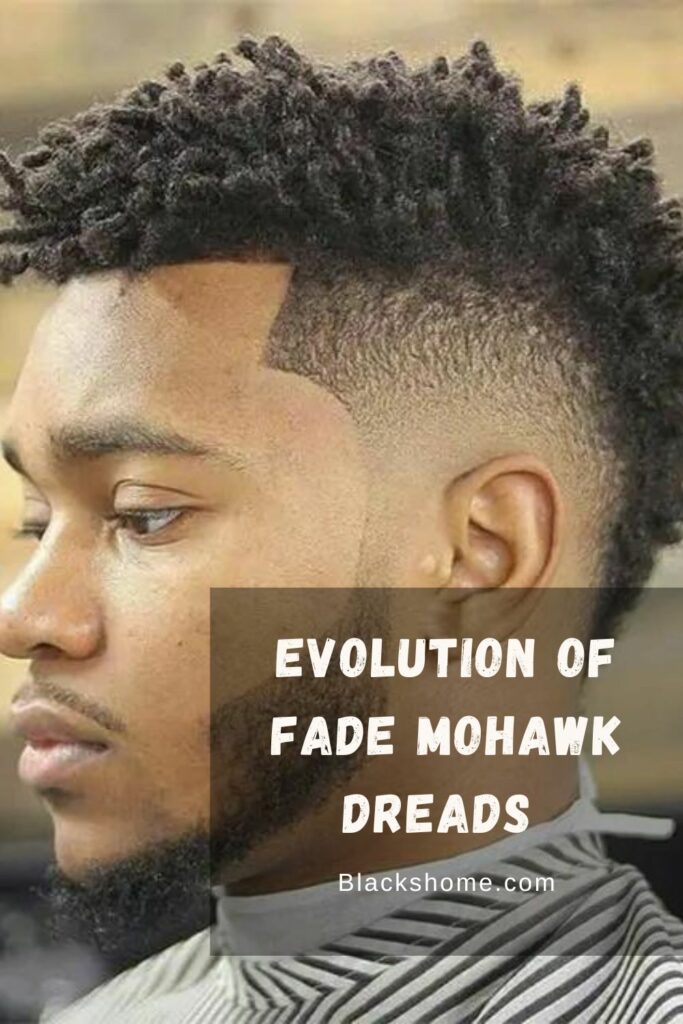 Evolution of Fade Mohawk Dreads 3