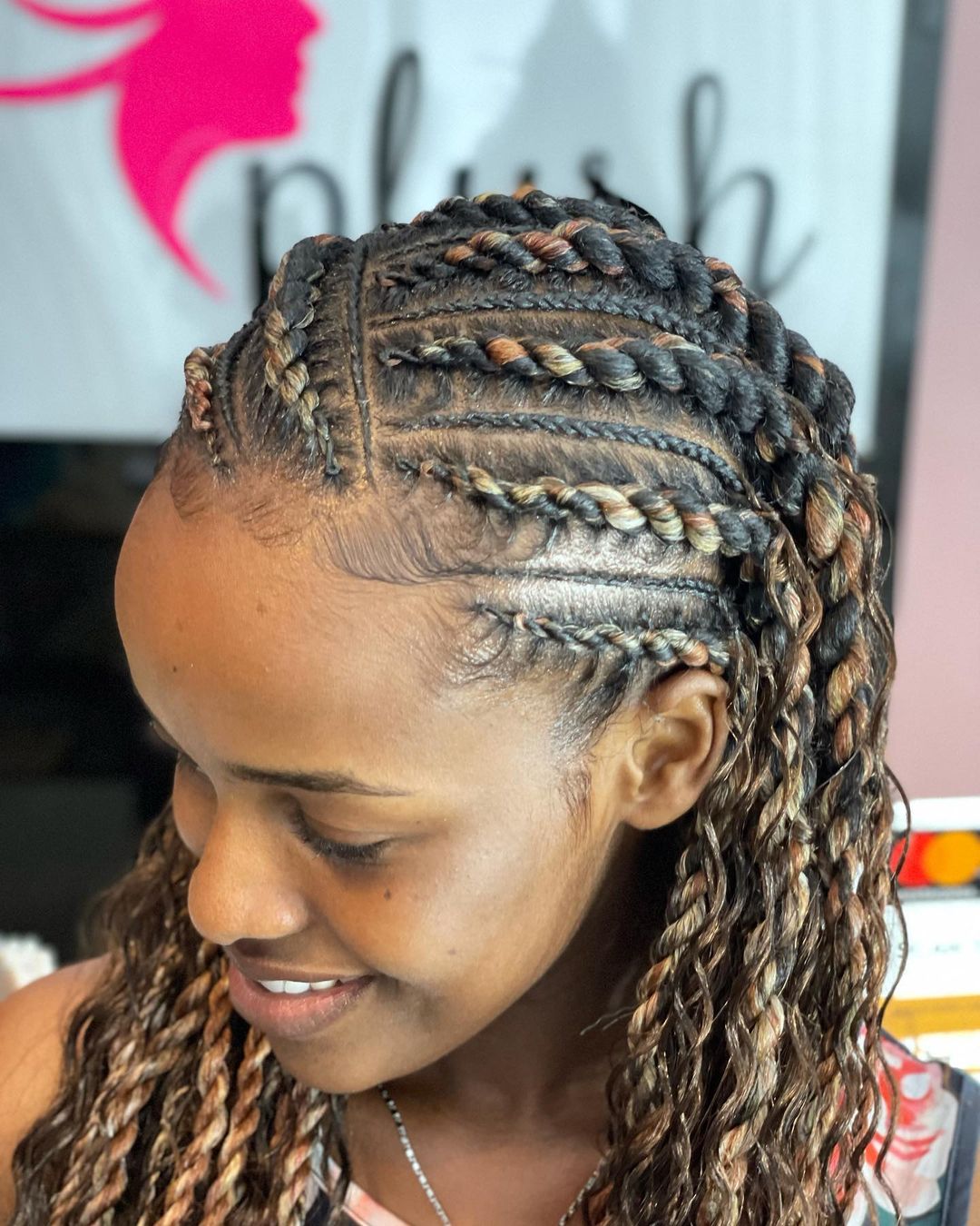 Mini/Maxi Flat Twist Cornrows