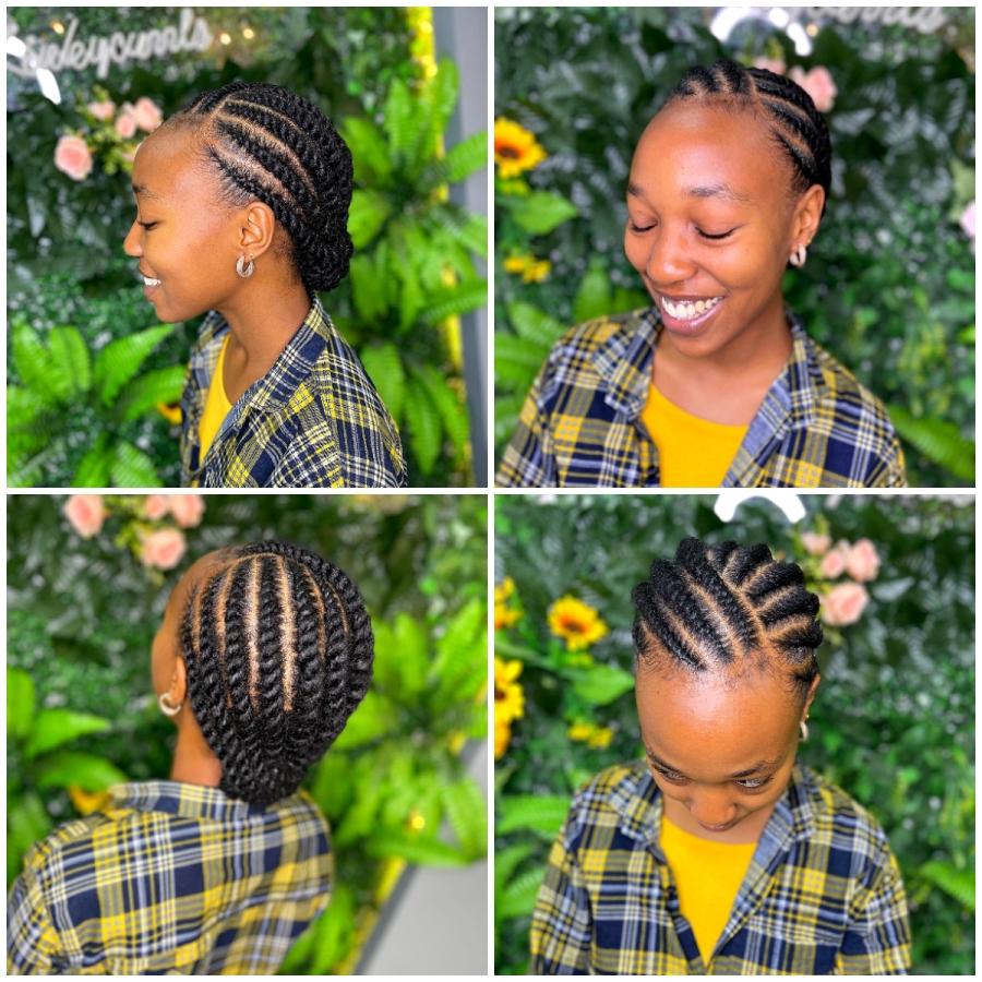 12. One-Sided Flat Twist Bun