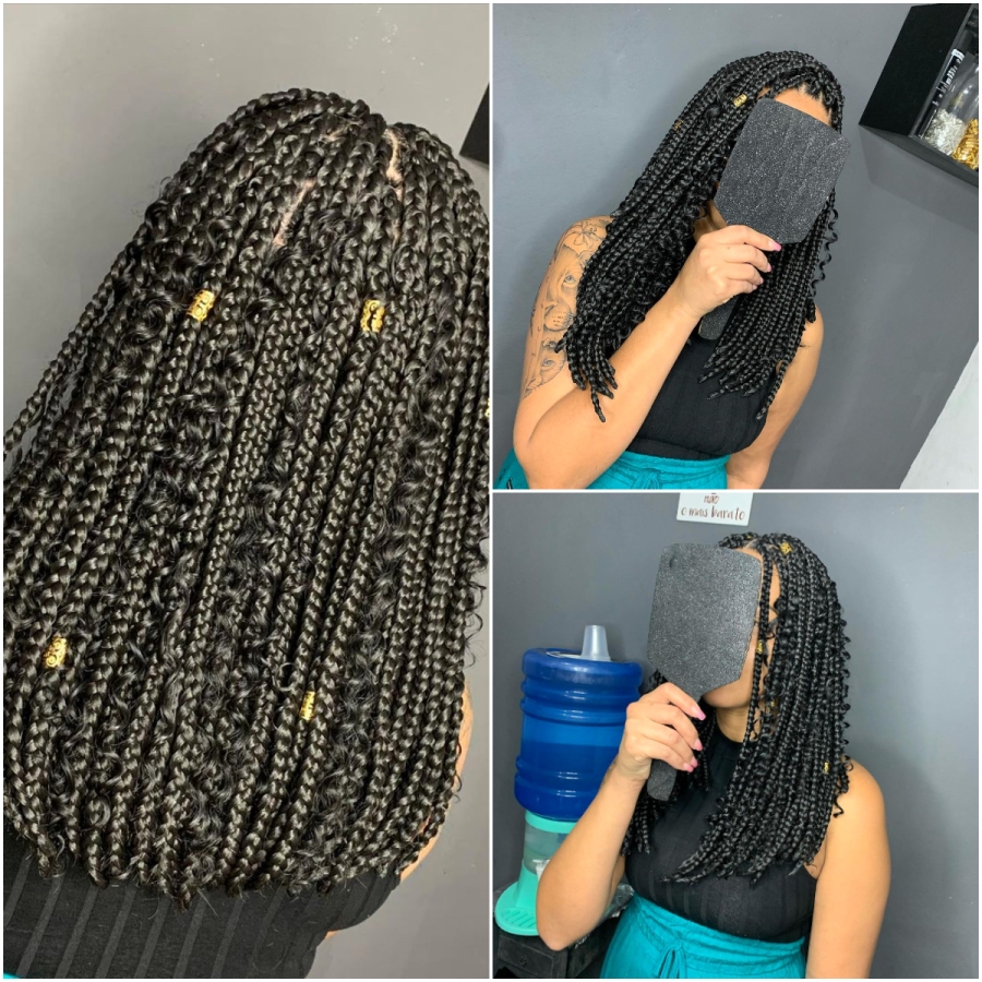 Thick Long Bob Bohemian Braids