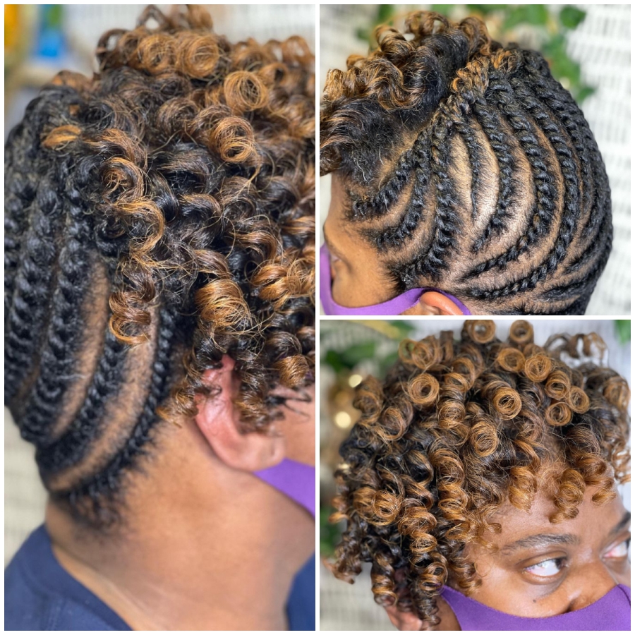 Optimized Twist Updo With Curls