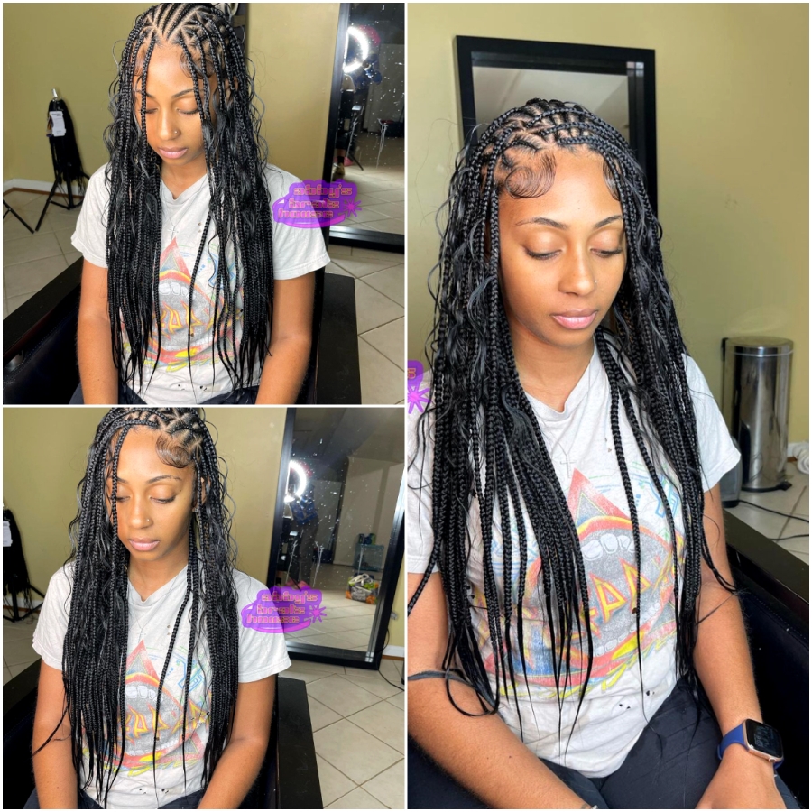 Versatile Small Knotless BOHO Braids