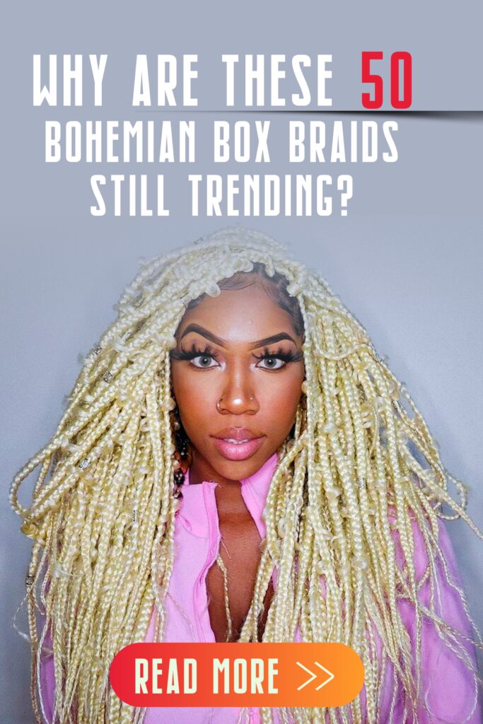 Bohemian Medium box braids - Pin 5