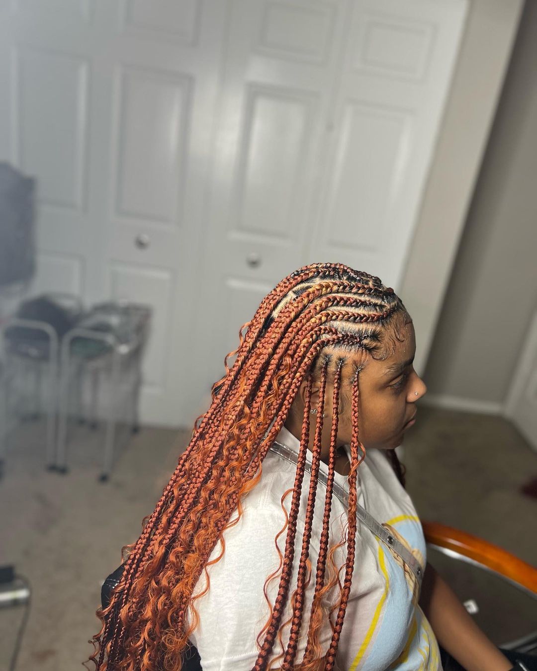 1. Fulani Braids and Bohemian Curls