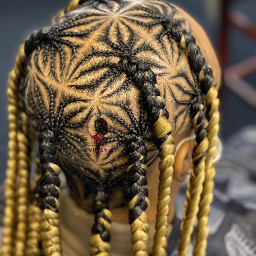 2. Spider Fulani Braids