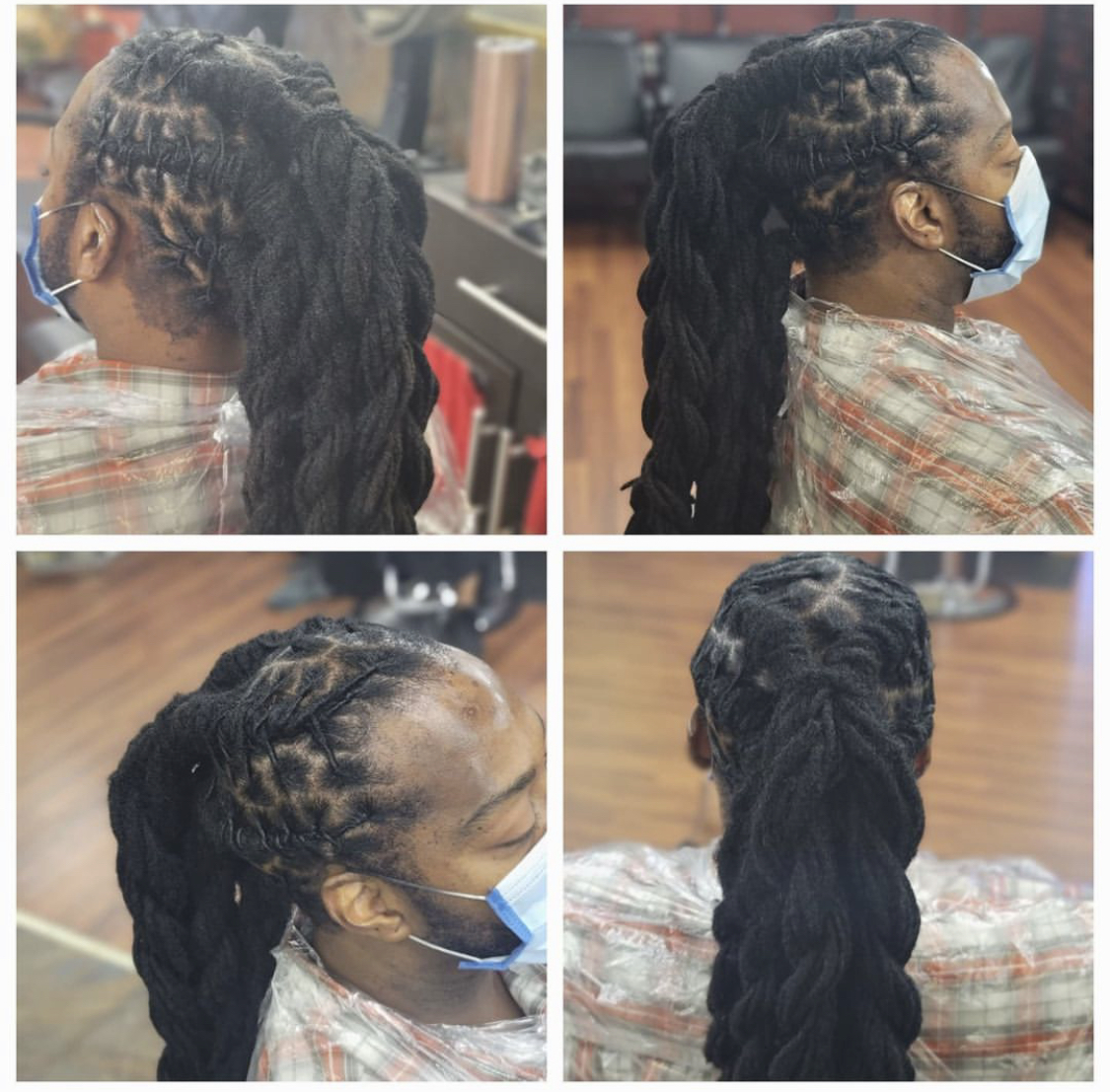 Dense Barrel Ponytail With Two Strand Twist