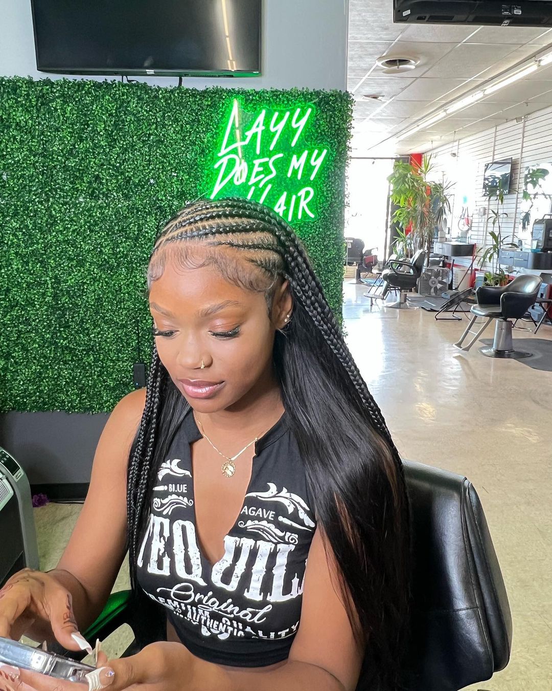 27. Fulani Cornrow With Sew In