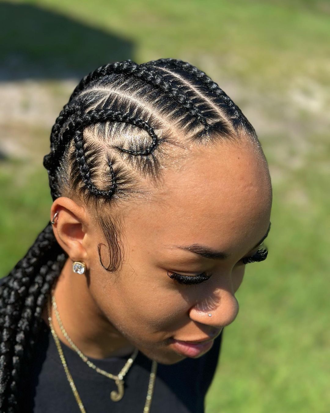 7. Multi-Patterned Tribal Cornrow