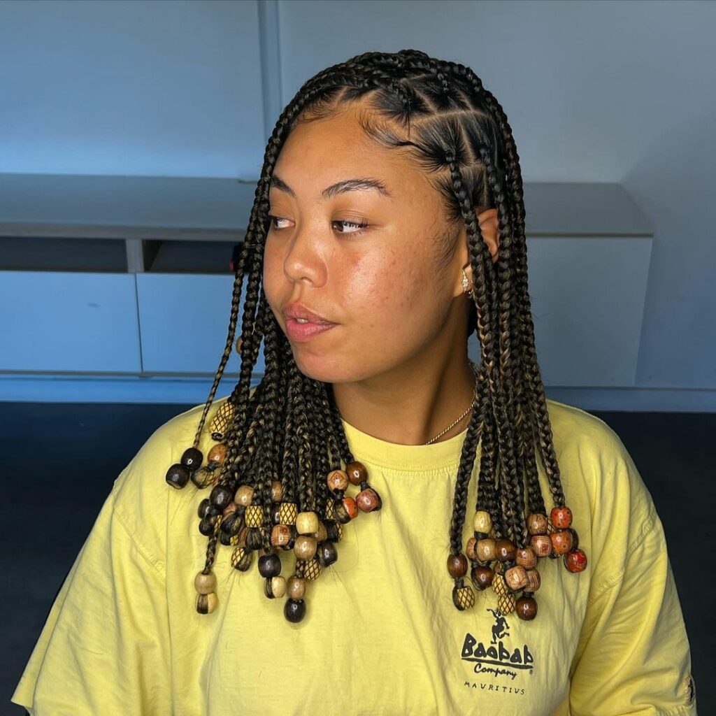 50 Knotless Braids With Beads That Will Leave You Awestruck Blackshome 