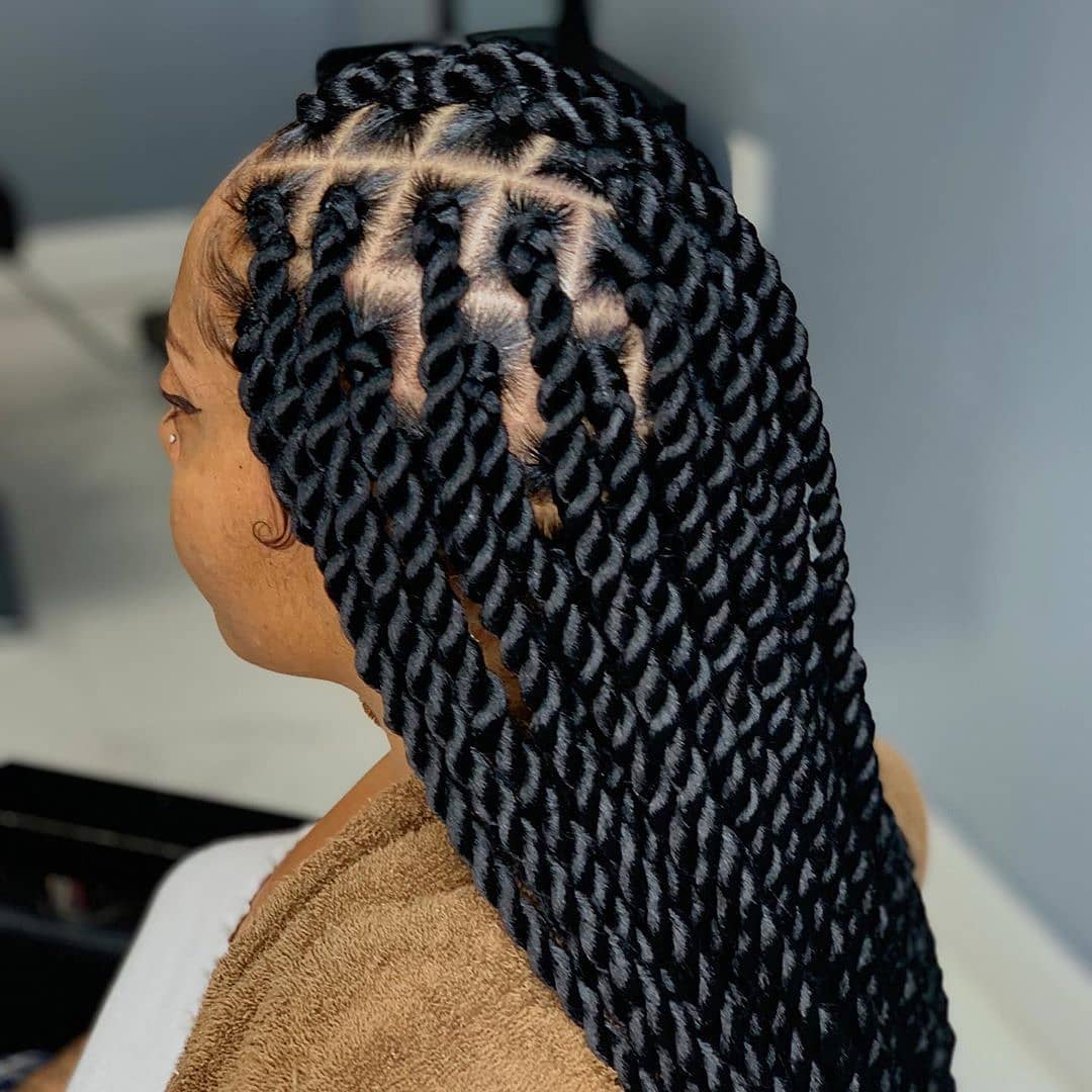 6. Large Two Strand Box Twists With Extensions