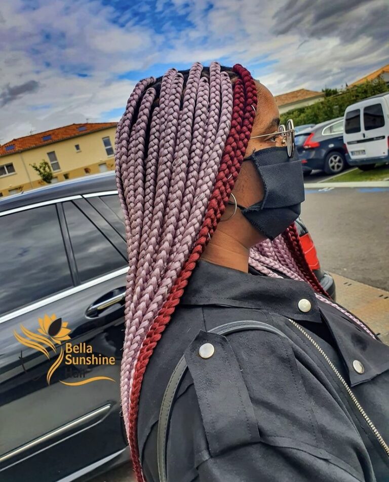 50 Stunning Knotless Braids With Color [2023]