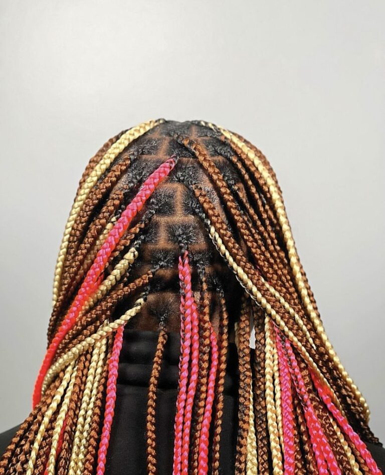 50 Stunning Knotless Braids With Color [2023]