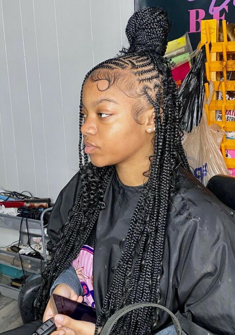 50 Knotless Braids With Curls That'll Turn Heads [2023]