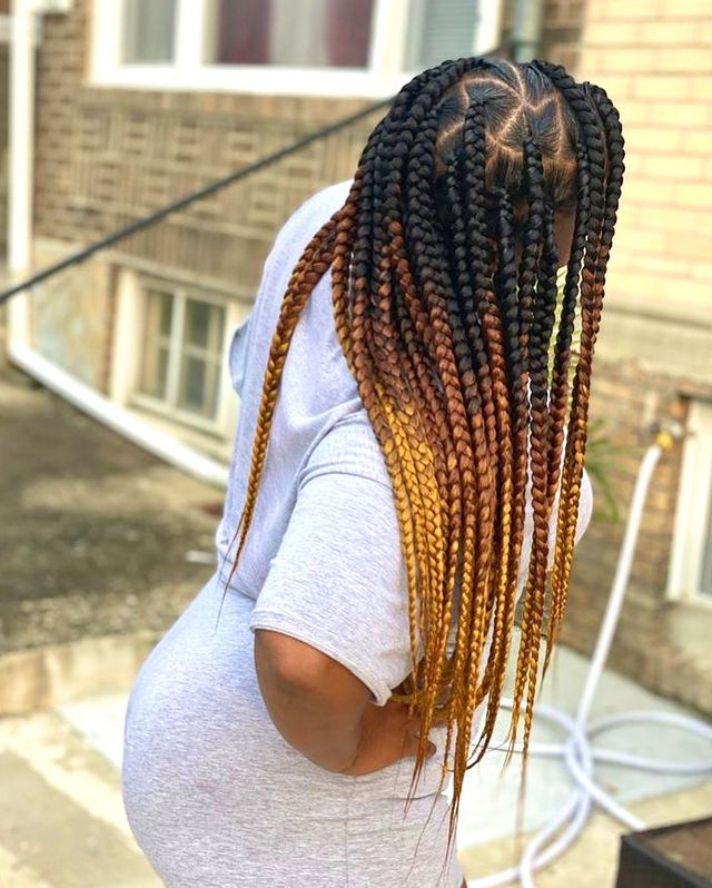 30 Dazzling Blonde Knotless Braids To Try Now Blackshome 