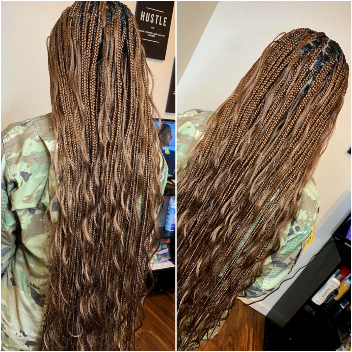 Caramel BOHO Braids with Ocean Wave