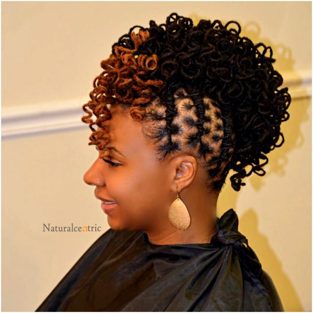Curly Mohawk With Side Twists