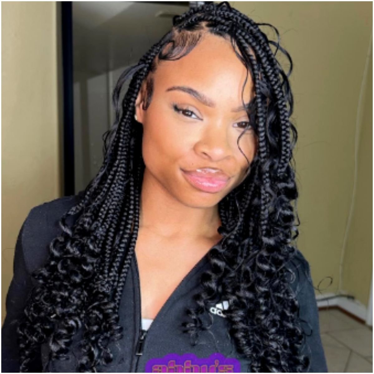 Layered Knotless Braids