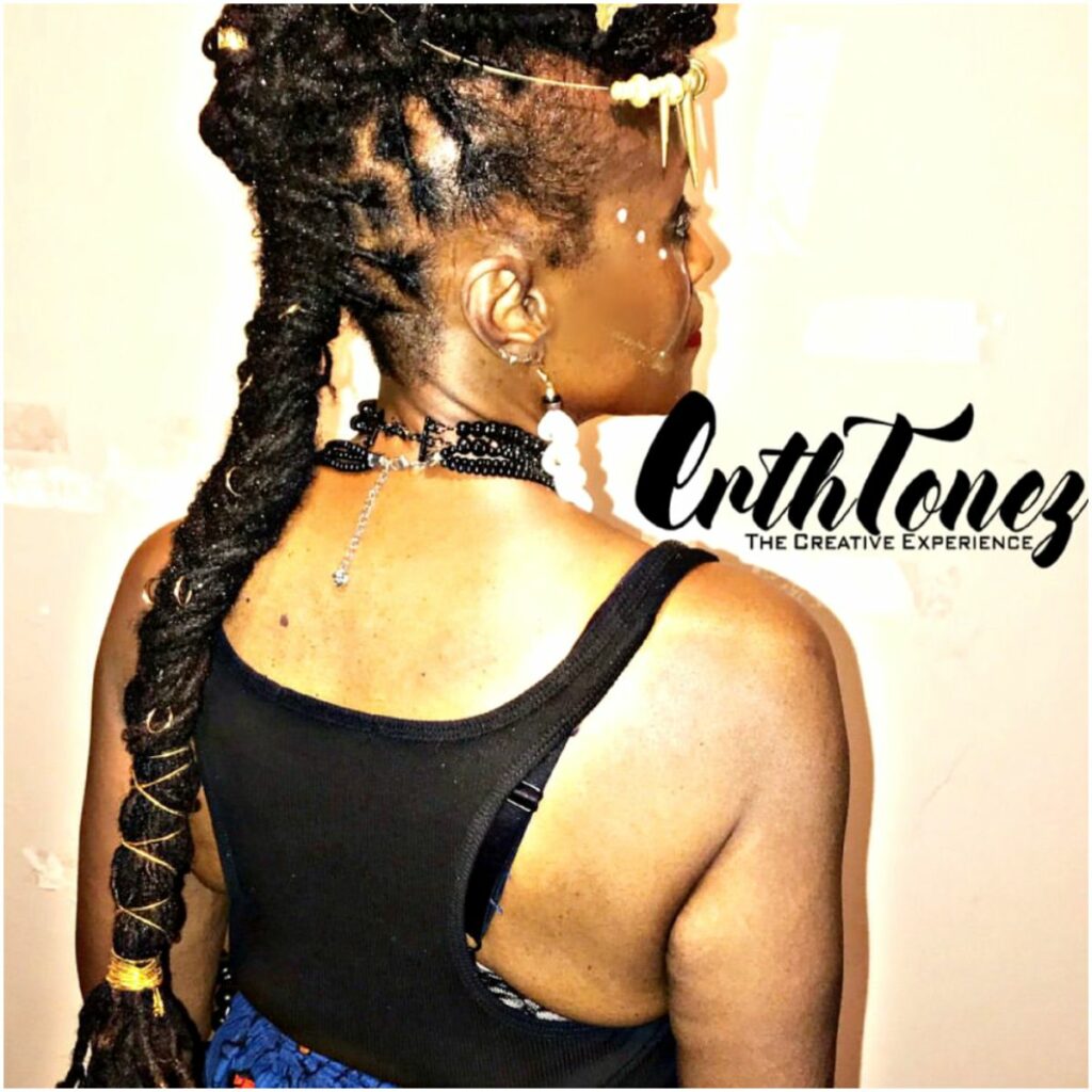 Long Tail Mohawk Dreads With Accessories
