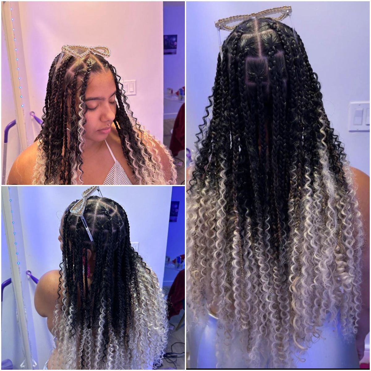 Ombre Bohemian Knotless Braids