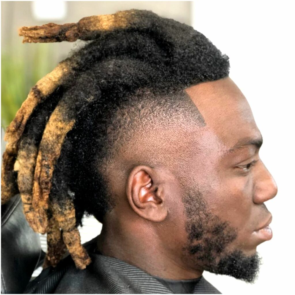 Thick Locs With Mohawk
