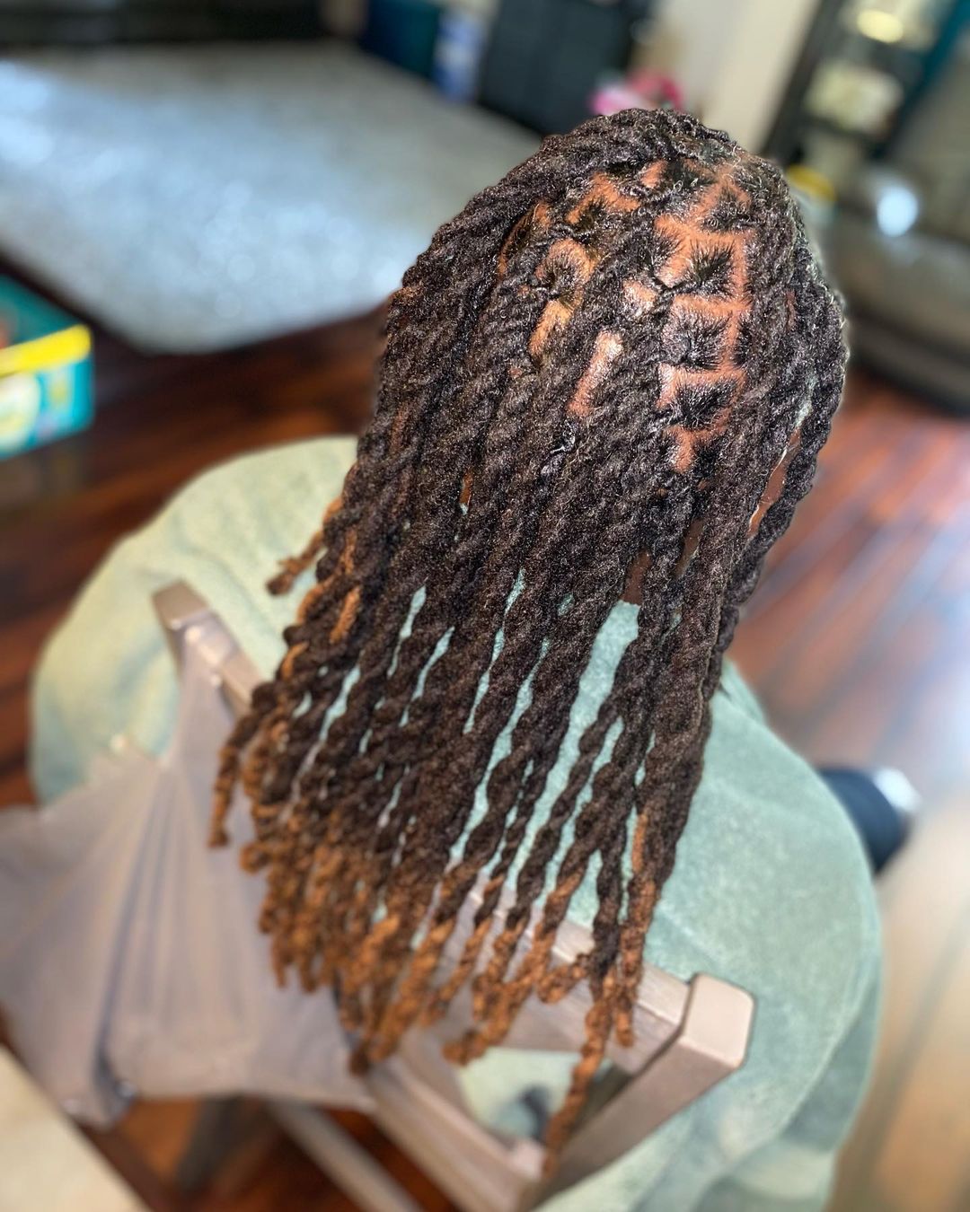 14. Black Rope Twists With Golden Ends