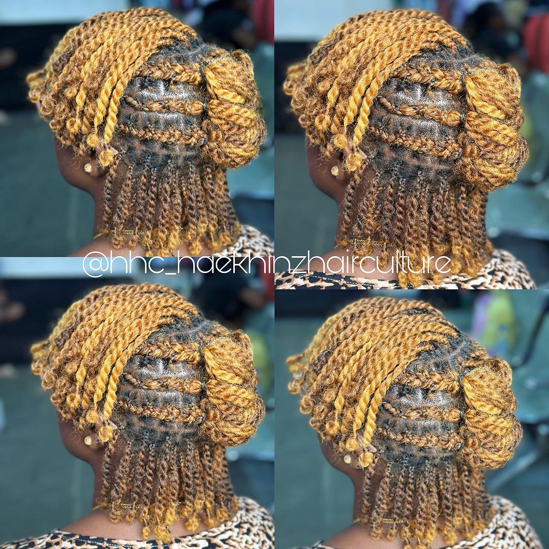 8. Golden Two Sides Weaves With Short Twists