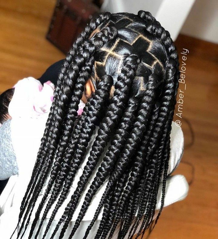11.  Braided with curls Look