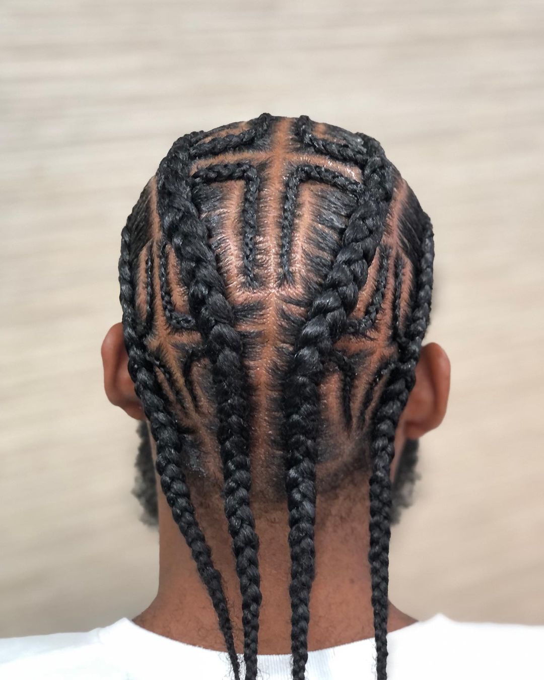 49. All Back Cornrows And Cross Weaves